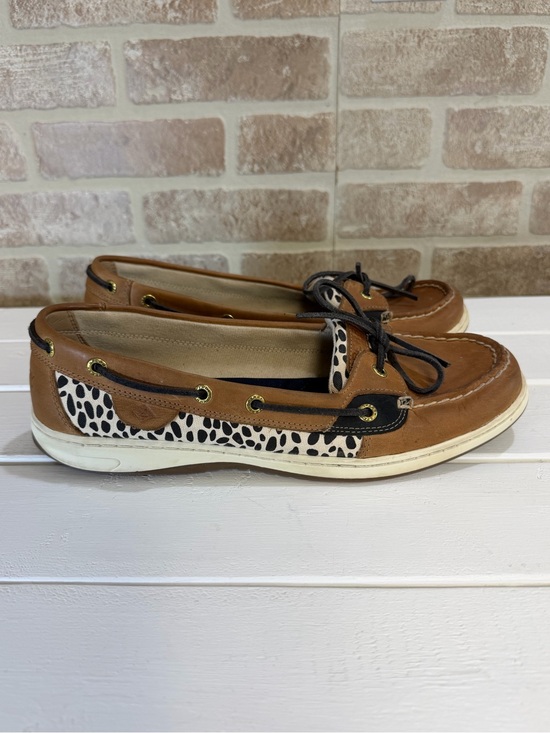 Sperry Shoes - Sperry Authentic Original Leather Boat Shoes Cheetah Print Memory Foam Womens 11